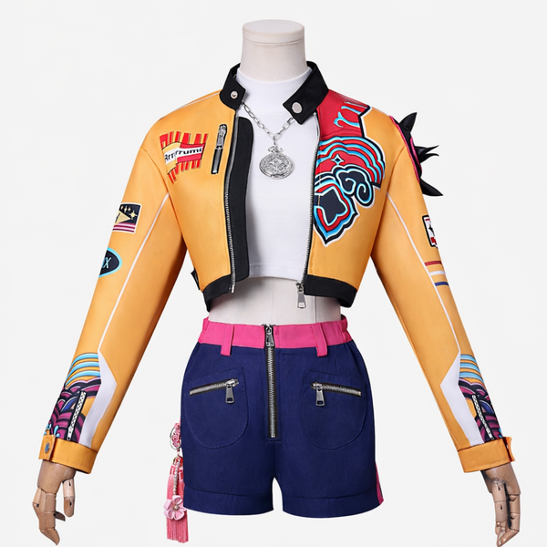 kpop demon rumi yellow jacket costume sets