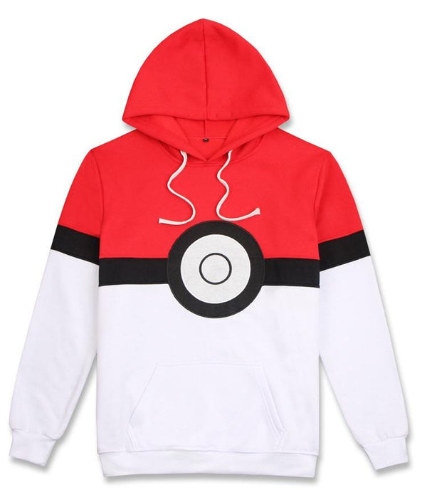 Pokemon Poke Ball Costume Hooded Sweater