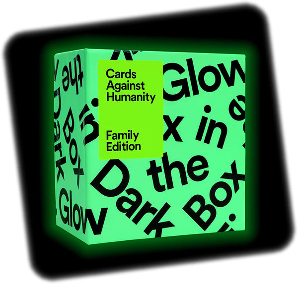 Cards Against Humanity Family Edition Glow In The Dark Box