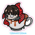 Tokyo Ghoul Kaneki in a Coffee Cup Vinyl Sticker