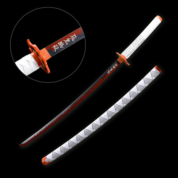Demon Slayer Kyojuro Rengoku Nichirin Sword - Premium