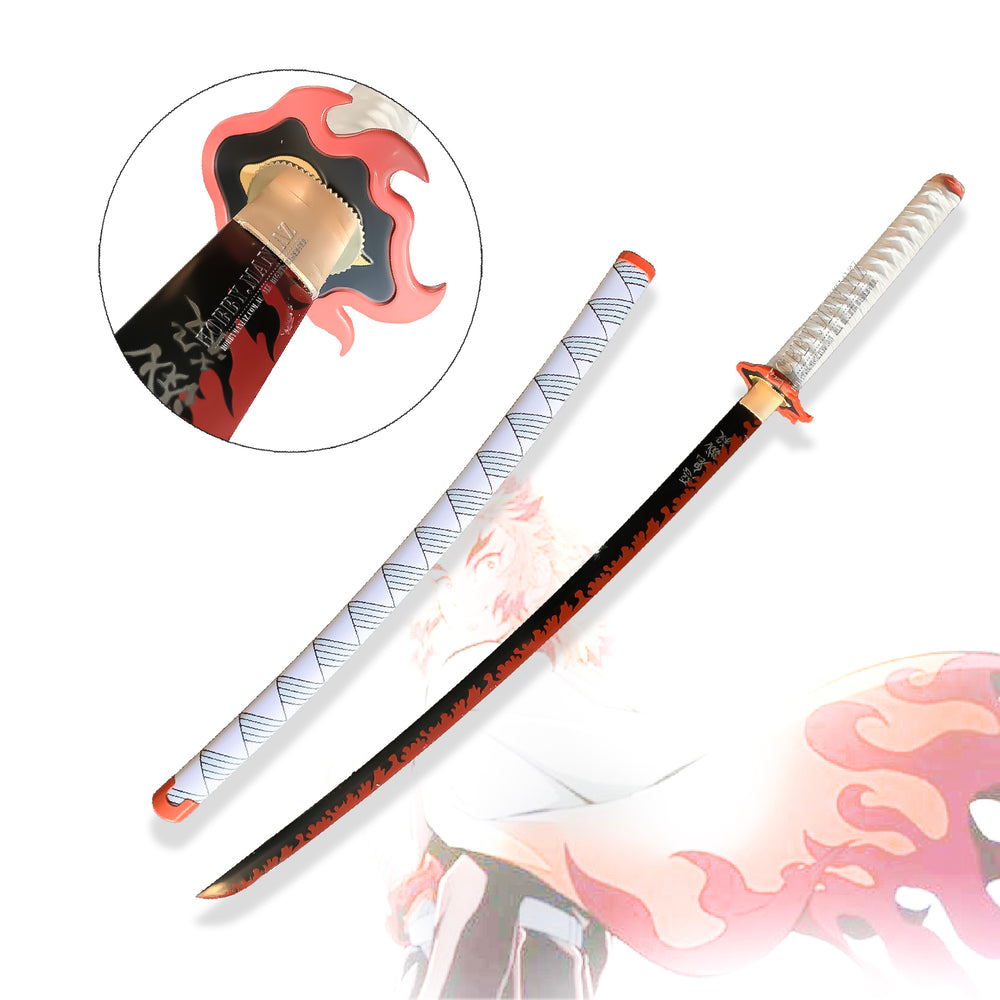 Handmade Demon Slayer Kyojuro Rengoku Nichirin Sword | Hobby Maniaz