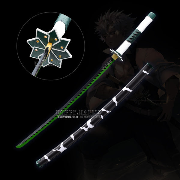 Demon Slayer Sanemi Shinazugawa Wind Pillar Nichirin Sword - Premium