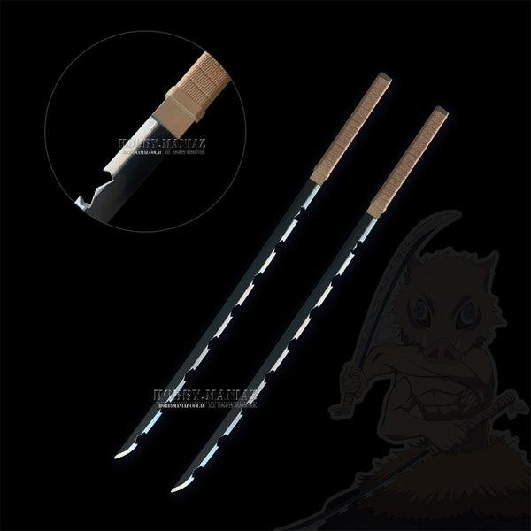 Demon Slayer Inosuke Hashibira PU Foam Cosplay Sword Set