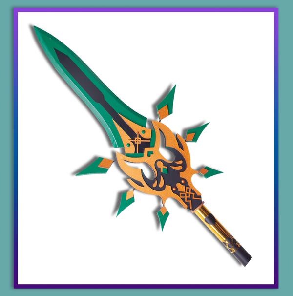Genshin Impact Primordial Jade Winged Spear PVC Cosplay Prop