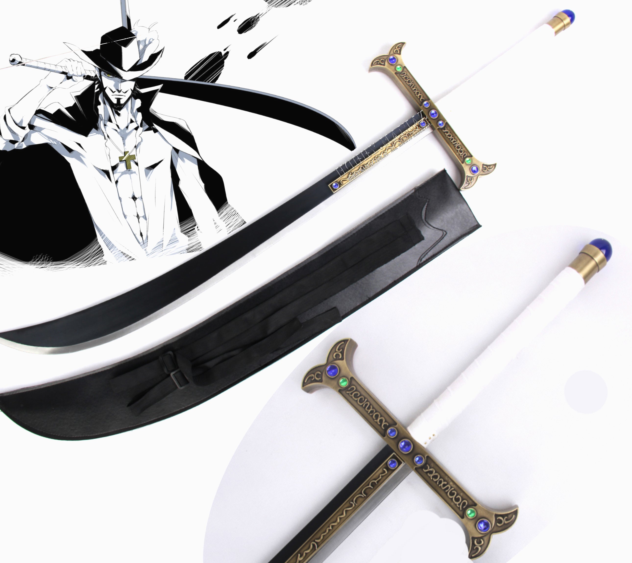One Piece Mihawk Hawkeye Yoru Swords | Hobby Maniaz