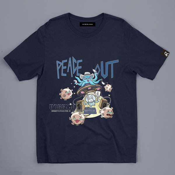 The Real People Ocean Cowboy Peace Out Virus T-shirt