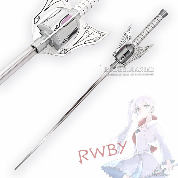 RWBY White Snow Weiss Schnee Silver Myrtenaster Rapier Sword