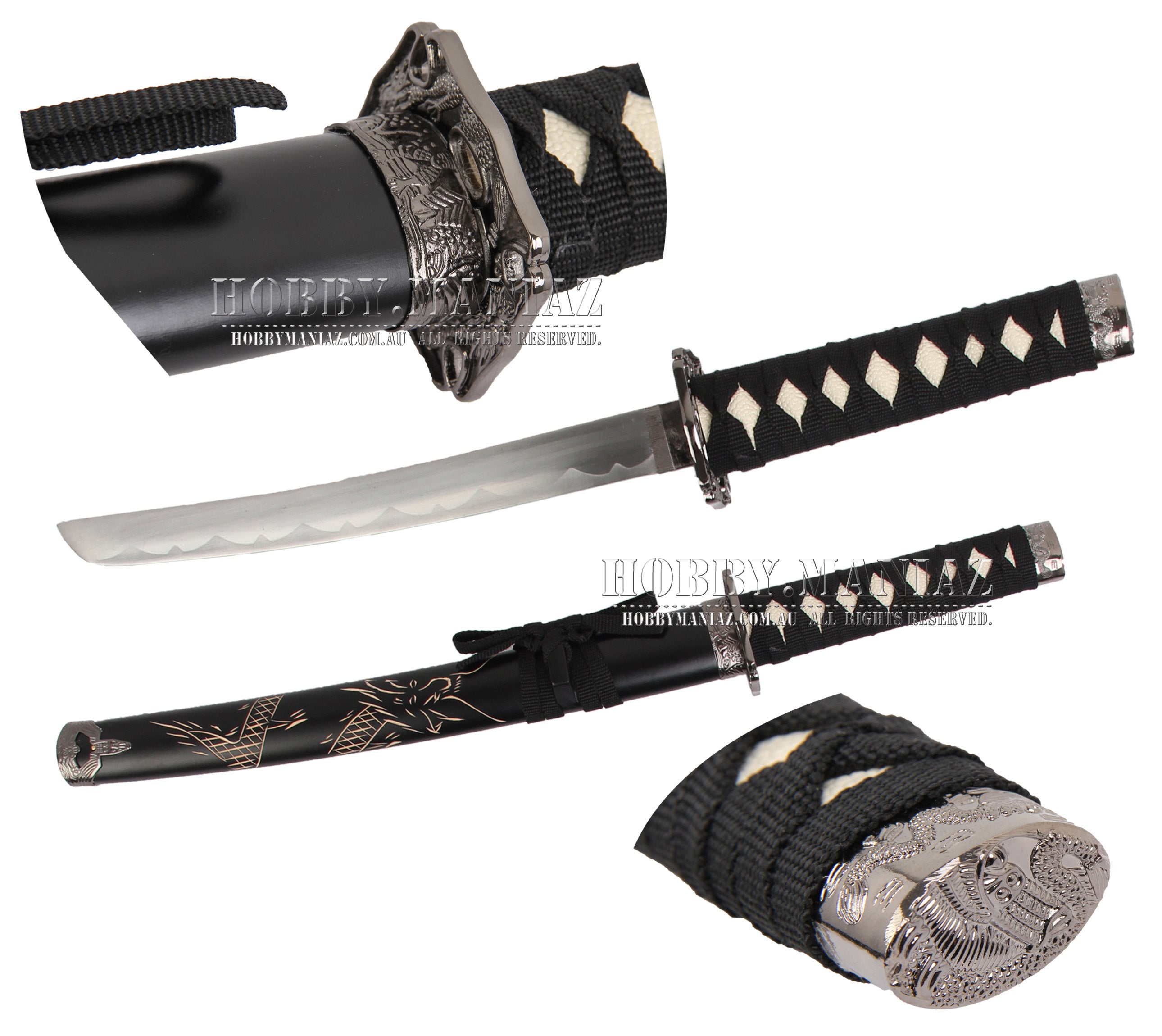 Mini Samurai Mini Samurai Sword- Black | Hobby Maniaz
