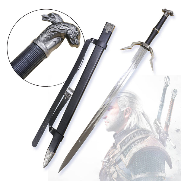 The Witcher 3: Geralt Of Rivia Silver Sword with Engravings