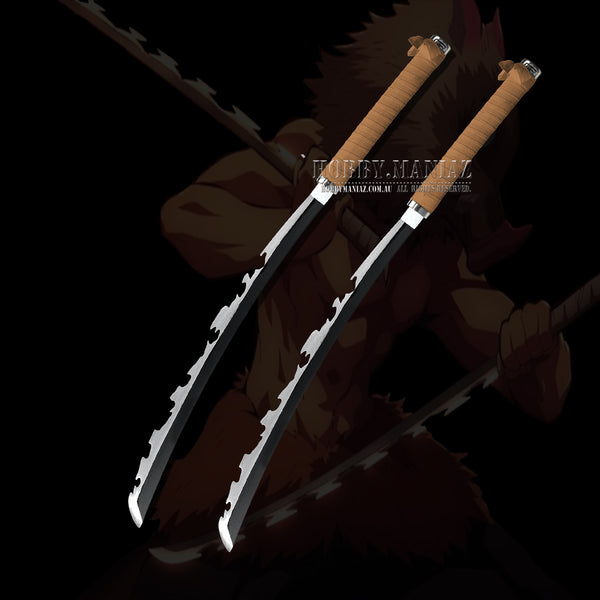 Demon Slayer Inosuke Hashibira Beast Breathing Knives Set - Premium Battle Form